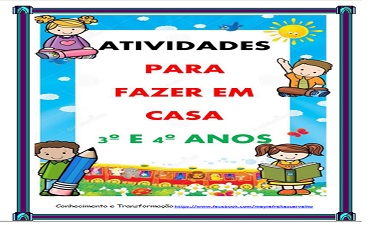 CADERNO DE ATIVIDADE PARA CASA 3º E 4º ANO