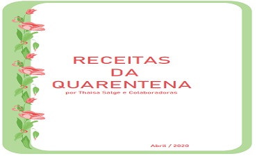 RECEITAS DA QUARENTENA